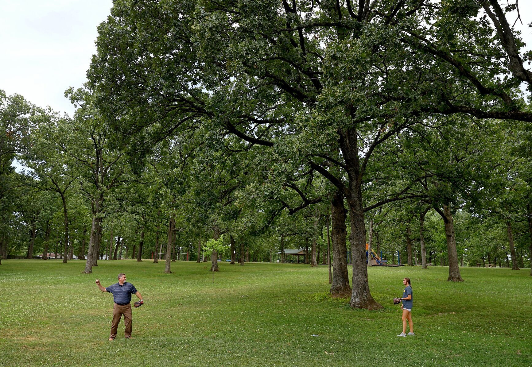 Dad plays catch everyday to honor son killed in car crash